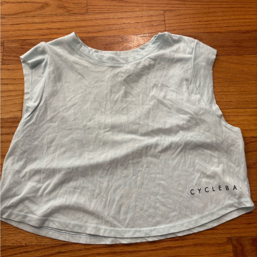 Cyclebar tank in size small - super light baby blue color